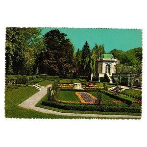 Vintage Postcard Sunken Gardens The Elms Newport Rhode Island Preservation
